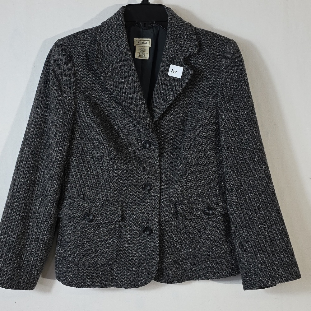 L.L Bean herringbone wool explorer blazer